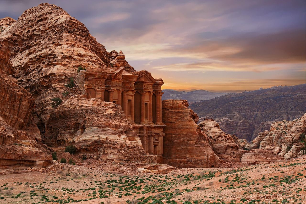 Coucher de soleil sur Petra