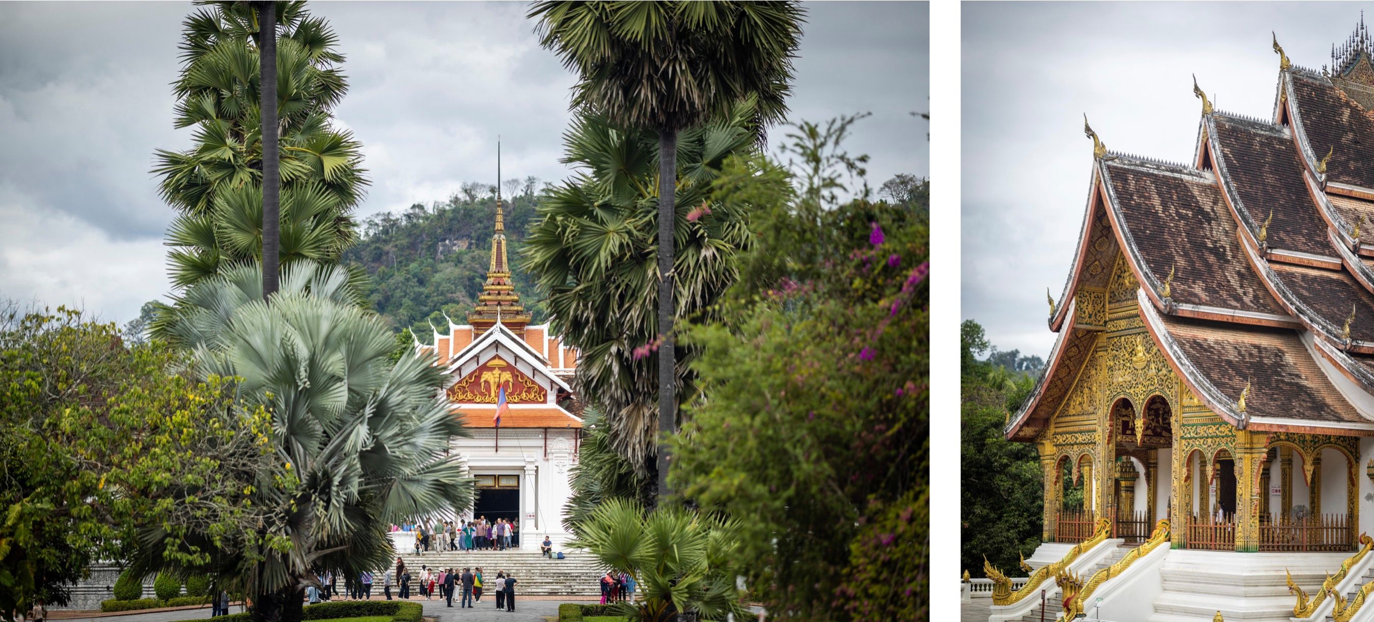 Voyage au Laos — pavillon Haw Pha Bang (Palais Royal de Luang Prabang) respirant la solennité, cœur de la culture spirituelle laotienne