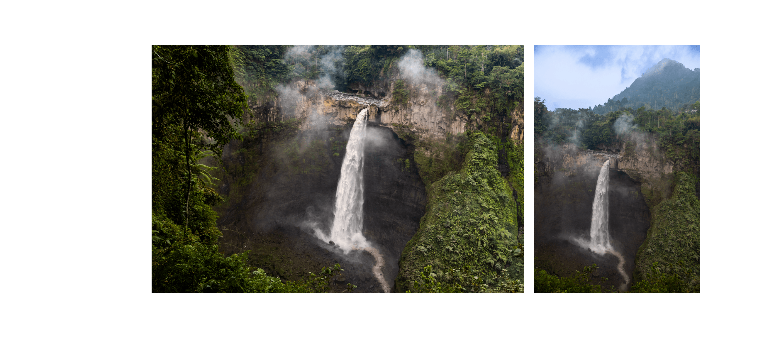 Voyage en Indonésie - Viewpoint de Coban Sriti avec vue sur les chutes encadrées par falaises vertigineuses