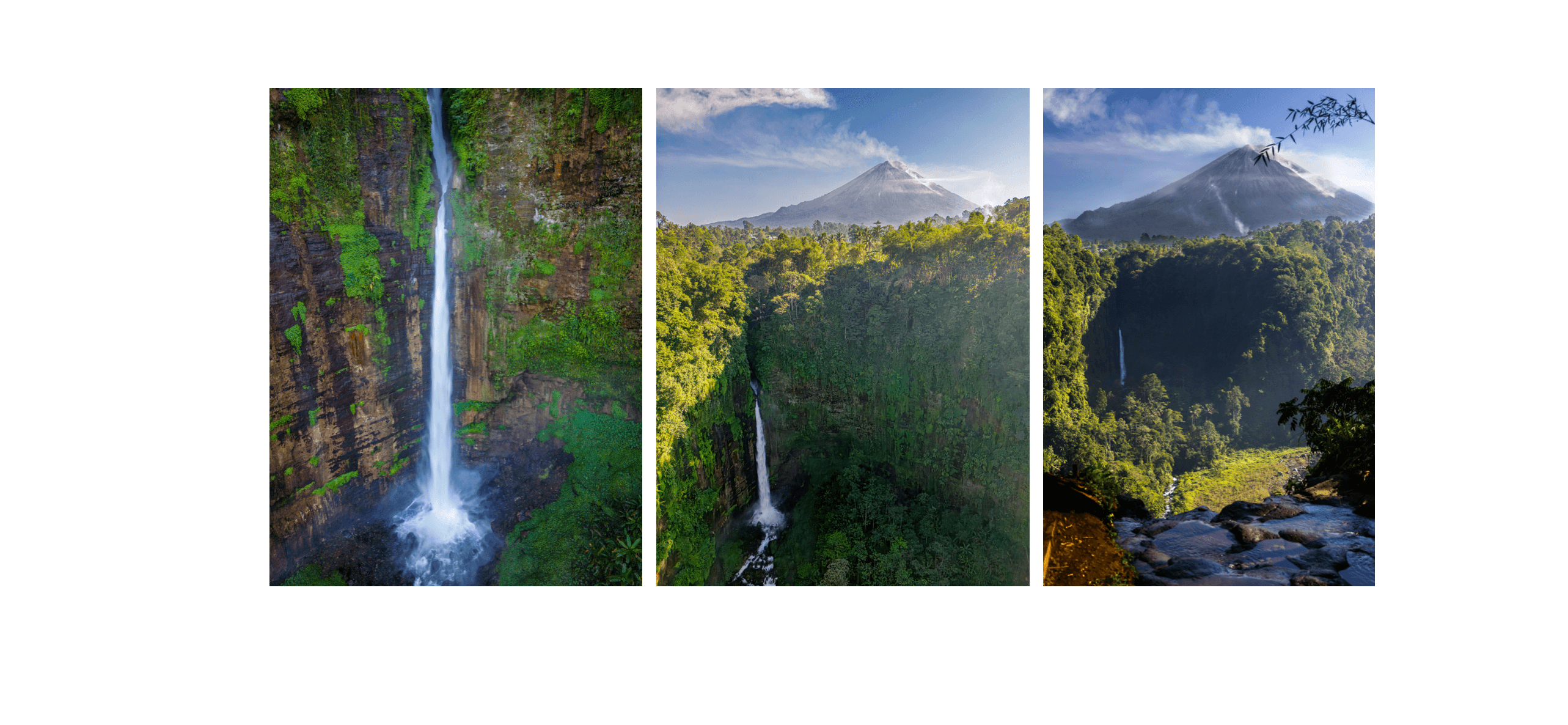 Voyage en Indonésie - Kapas Biru le matin avec vue dégagée sur le Semeru avant les nuages
