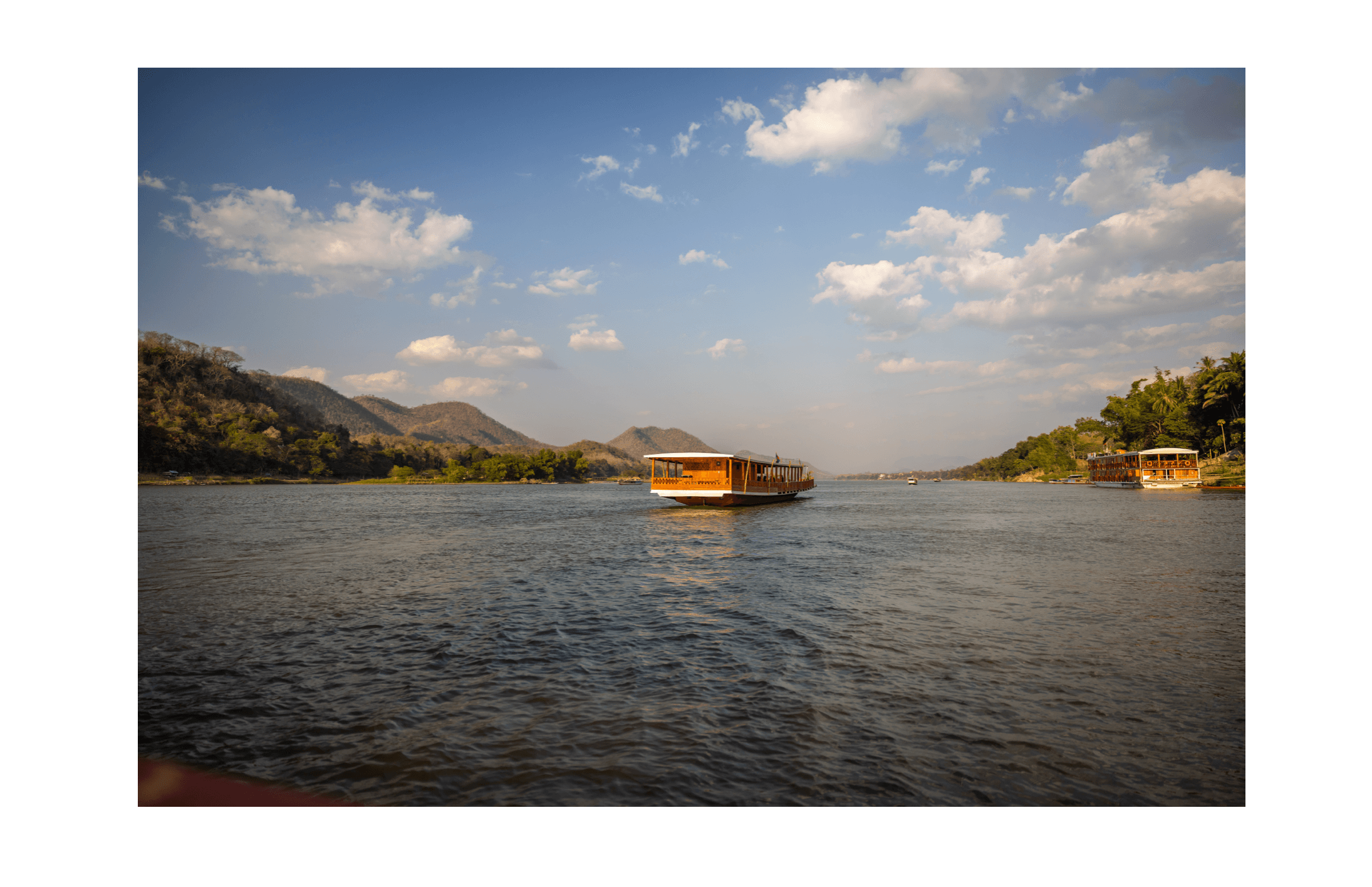 Voyage au Laos - croisière au coucher du soleil sur le Mékong