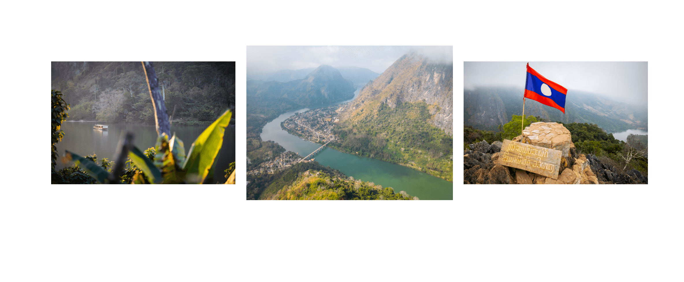 Voyage au Laos - viewpoint Pha Daeng offrant une vue panoramique à 360 degrés de la vallée de Nong Khiaw