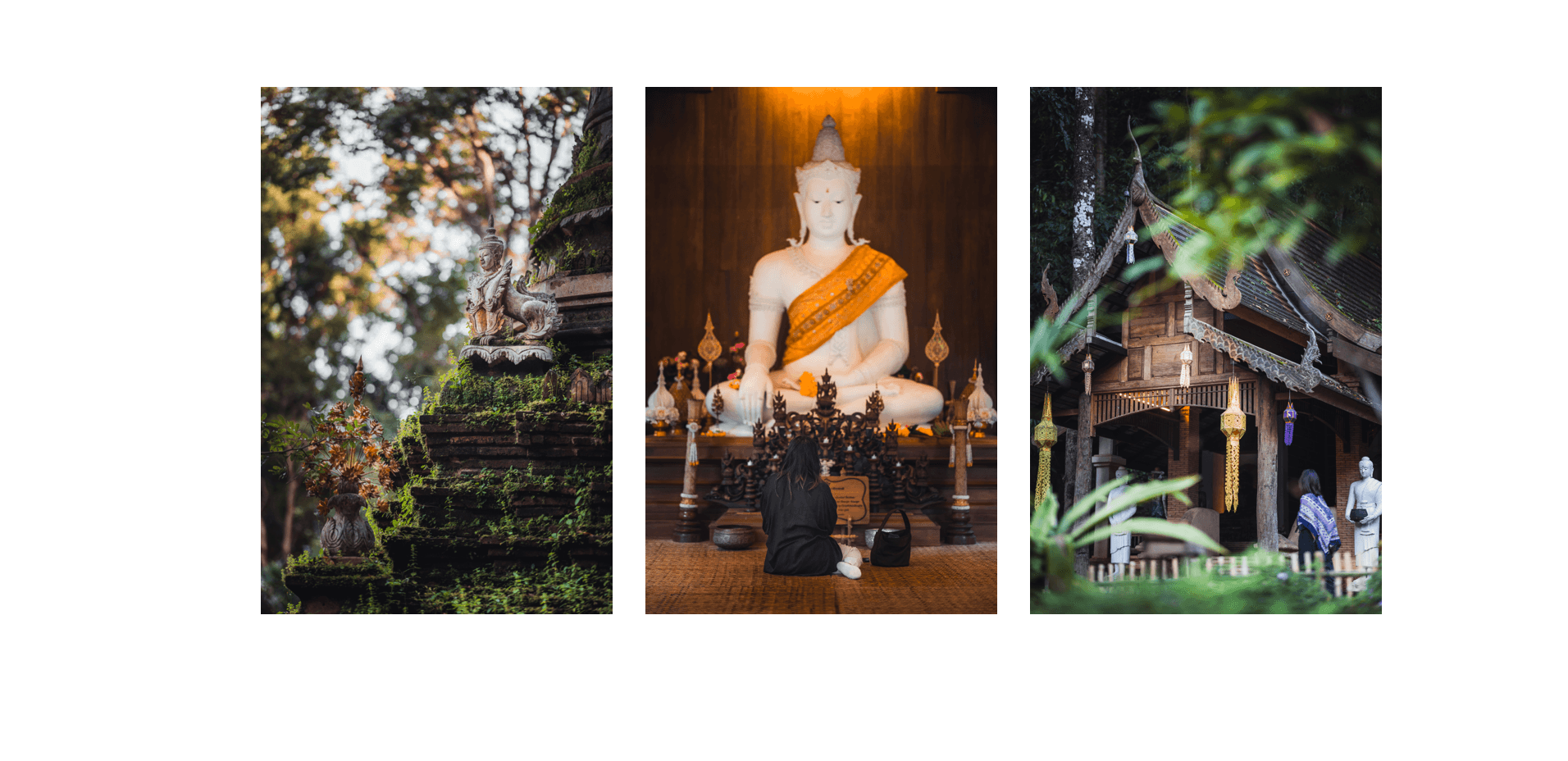 Voyage en Thaïlande - Wat Pha Lat comme espace de transition entre monde profane et spirituel sur la route du Doi Suthep